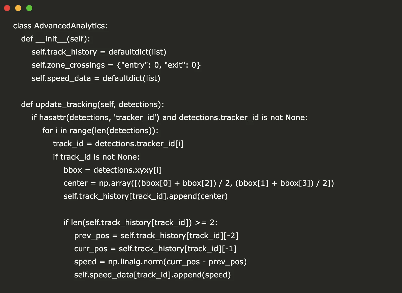 Building an End-to-End Object Tracking and Analytics System with Roboflow Supervision