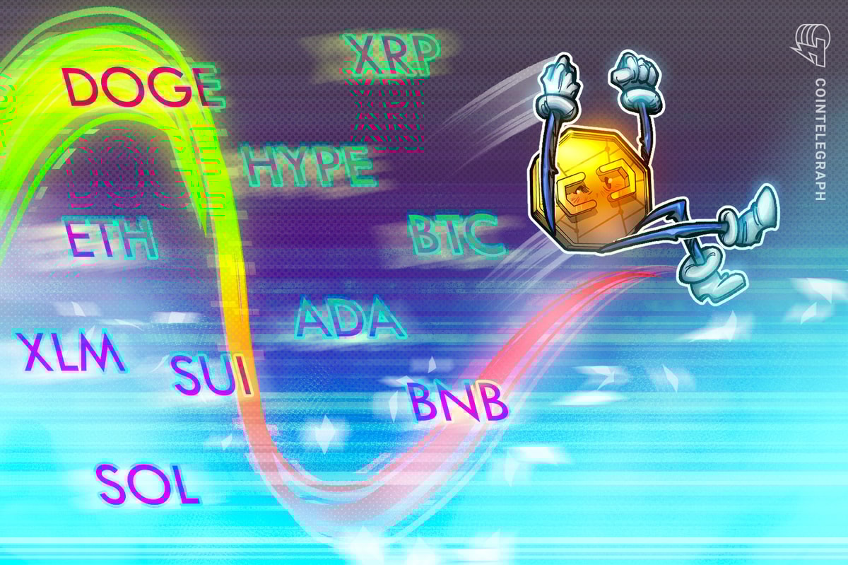 Price Predictions for BTC, ETH, XRP, BNB, SOL, DOGE, ADA, HYPE, XLM, SUI