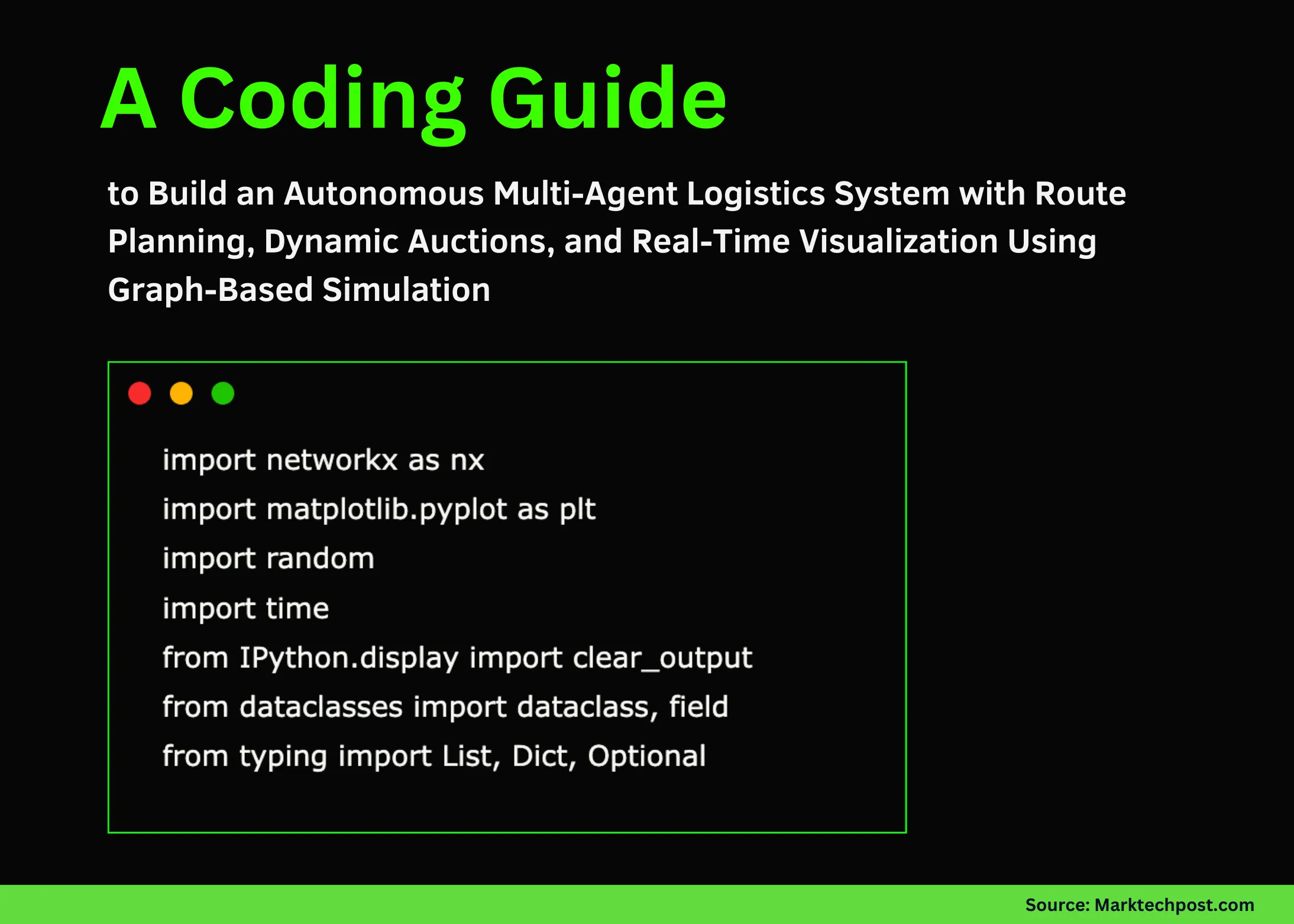 A Coding Guide to Build an Autonomous Multi-Agent Logistics System with Route Planning, Dynamic Auctions, and Real-Time Visualization Using Graph-Based Simulation